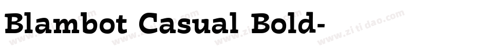 Blambot Casual Bold字体转换